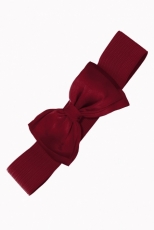 Bella patellavyö rusetilla burgundy