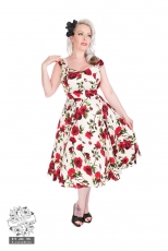 50s Ditsy Rose Floral Summer Dress