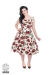 50s Ditsy Rose Floral Summer Dress Plus koot