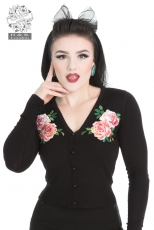 Black Rosy Cardigan