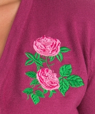 H&R Centifolia Rose Shrug In Wine  