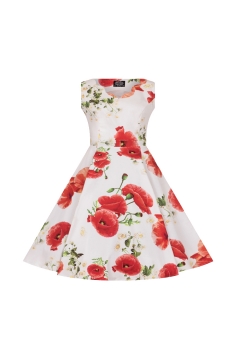 Opium Poppy Floral Kids Dress