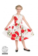 Opium Poppy Floral Kids Dress