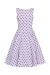 Cindy Polka Dot Swing Dress in White 