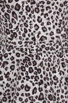 Zabrina Leopard Print Swing Dress