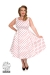 Cindy Polka Dot Swing Dress in White plus size