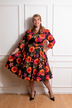 Eden Floral Swing Dress Plus Size