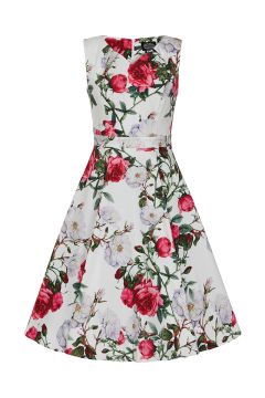 Debbie Floral Swing Dress in Plus Size