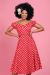 Dolores doll dress red polkadot