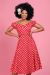 Dolores doll dress red polkadot