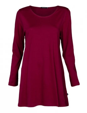 Tunic Pisara, long sleeve, wine