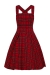 Irvine Pinafore Dress Red