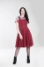 Irvine Pinafore Dress Red