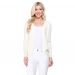 Women's V-Neck Button Down Knit Cardigan Sweater IVORY