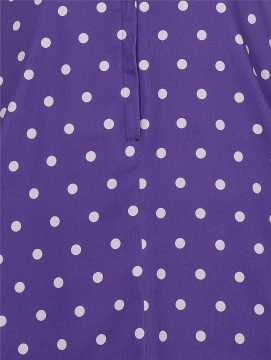 Dolores Pretty Polka Doll Dress purple