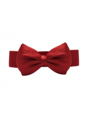 Bella bow belt red