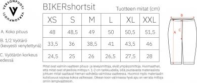 BIKERshortsit valkoinen 