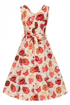 Cream Cupcake Charlotte Dress