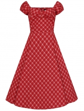 Dolores Holiday Romance Check Doll Dress