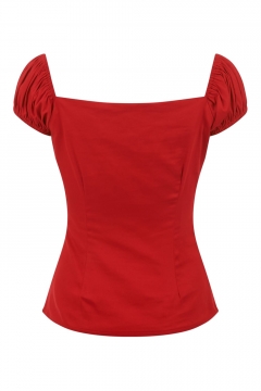 Dolores top red