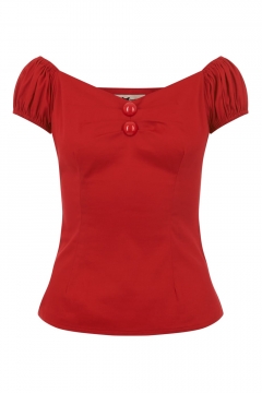 Dolores top red