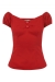Dolores top red