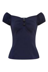 Dolores top navy