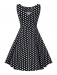 Hepburn black polka dot dress