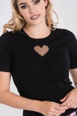 Heart Top Black