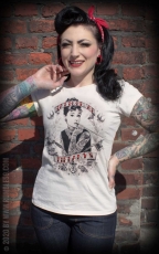 Ladies T-Shirt Tattoed at Tiffany's - offwhite