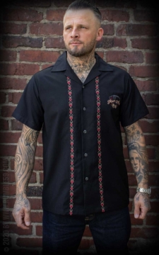 Lounge Shirt Four Aces - black