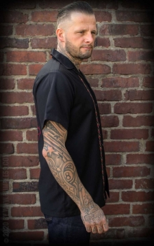 Lounge Shirt Four Aces - black