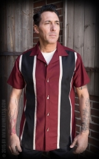 Classic Shirt Two Stripes - RedWine