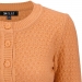 Cute Pattern Cropped Cardigan Sweater: LIGHT ORANGE