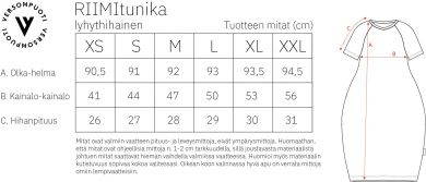 RIIMItunika lyhythiha (Kauris hiekka / vaaleanpunainen / navy trikoo)