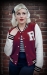 Ladies Sweat Collage Jacket bordeaux