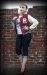 Ladies Sweat Collage Jacket bordeaux
