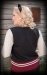 Ladies Sweat Collage Jacket Black     