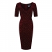 Trixie Velvet Sparkle Pencil Dress