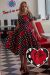 Darlene 50’s Style Swing Dress in Rose Polka Dot