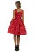 Amanda Scoop Neck Swing Dress Red & White Polka Premium Cotton