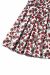  Amanda Cotton White Scoop Neck Red Rose Print Swing Dress