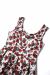  Amanda Cotton White Scoop Neck Red Rose Print Swing Dress